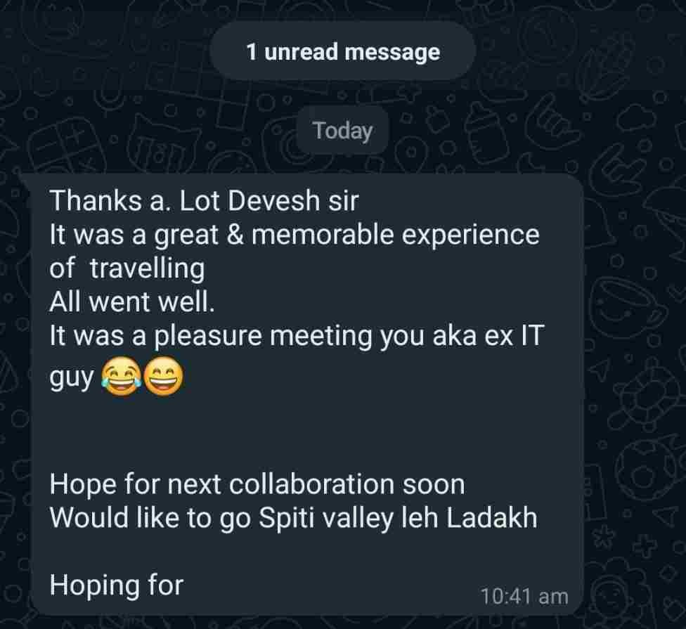 Nagarjuna Travels Customer Testimonial 7